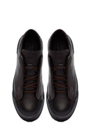 Men's Brown Lace-Up Leather Sneakers | Derimod
