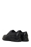 Erkek Siyah Bağcıklı Kalın Tabanlı Deri Casual Ayakkabı | Derimod