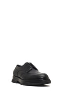 Erkek Siyah Bağcıklı Kalın Tabanlı Deri Casual Ayakkabı | Derimod