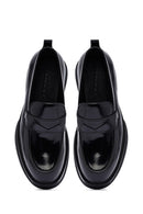 Erkek Siyah Deri Loafer | Derimod