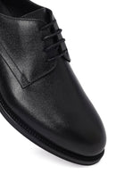 Erkek Siyah Bağcıklı Deri Klasik Ayakkabı | Derimod