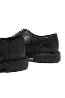 Erkek Siyah Bağcıklı Deri Klasik Ayakkabı | Derimod