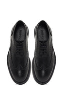 Erkek Siyah Bağcıklı Deri Klasik Ayakkabı | Derimod