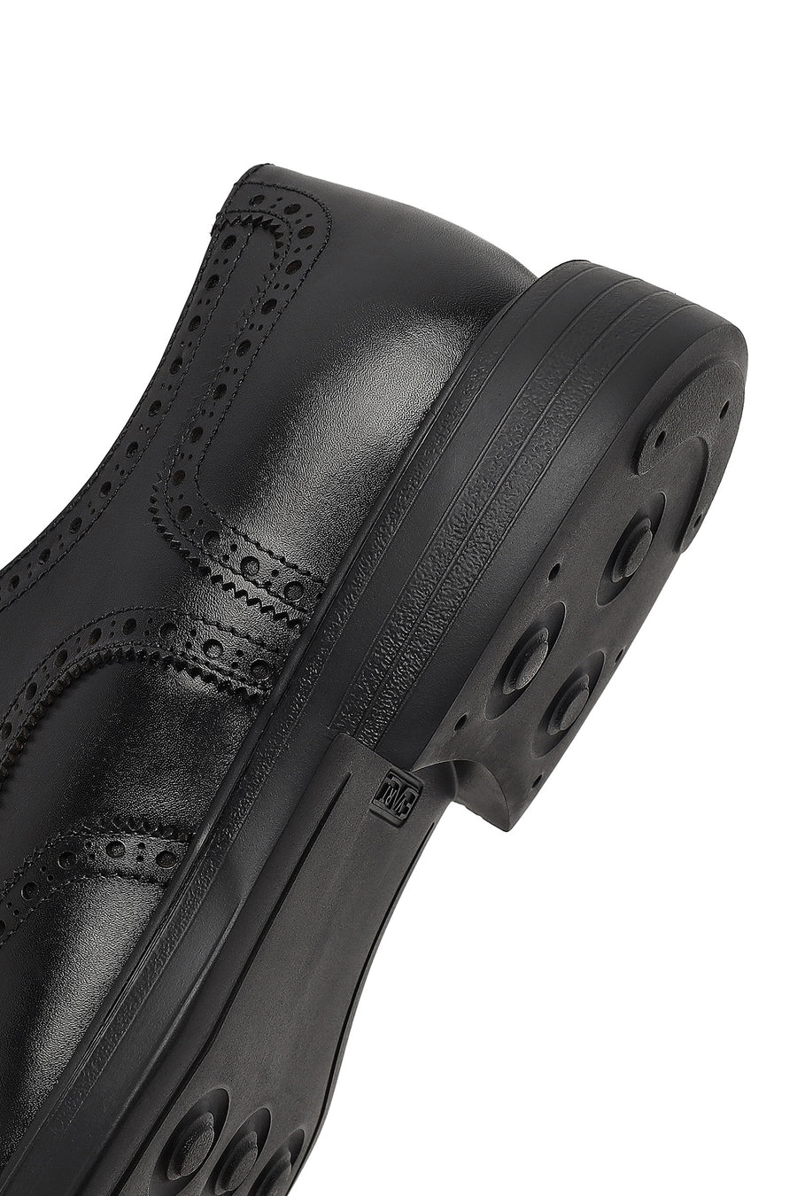 Men's Black Lace-Up Leather Classic Shoe