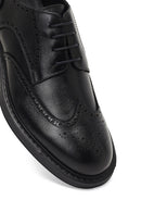 Erkek Siyah Bağcıklı Deri Klasik Ayakkabı | Derimod