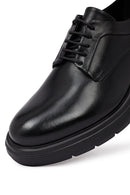 Erkek Siyah Kalın Tabanlı Deri Casual Ayakkabı | Derimod