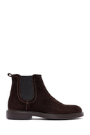 Men's Brown Suede Leather Chelsea Boots | Derimod