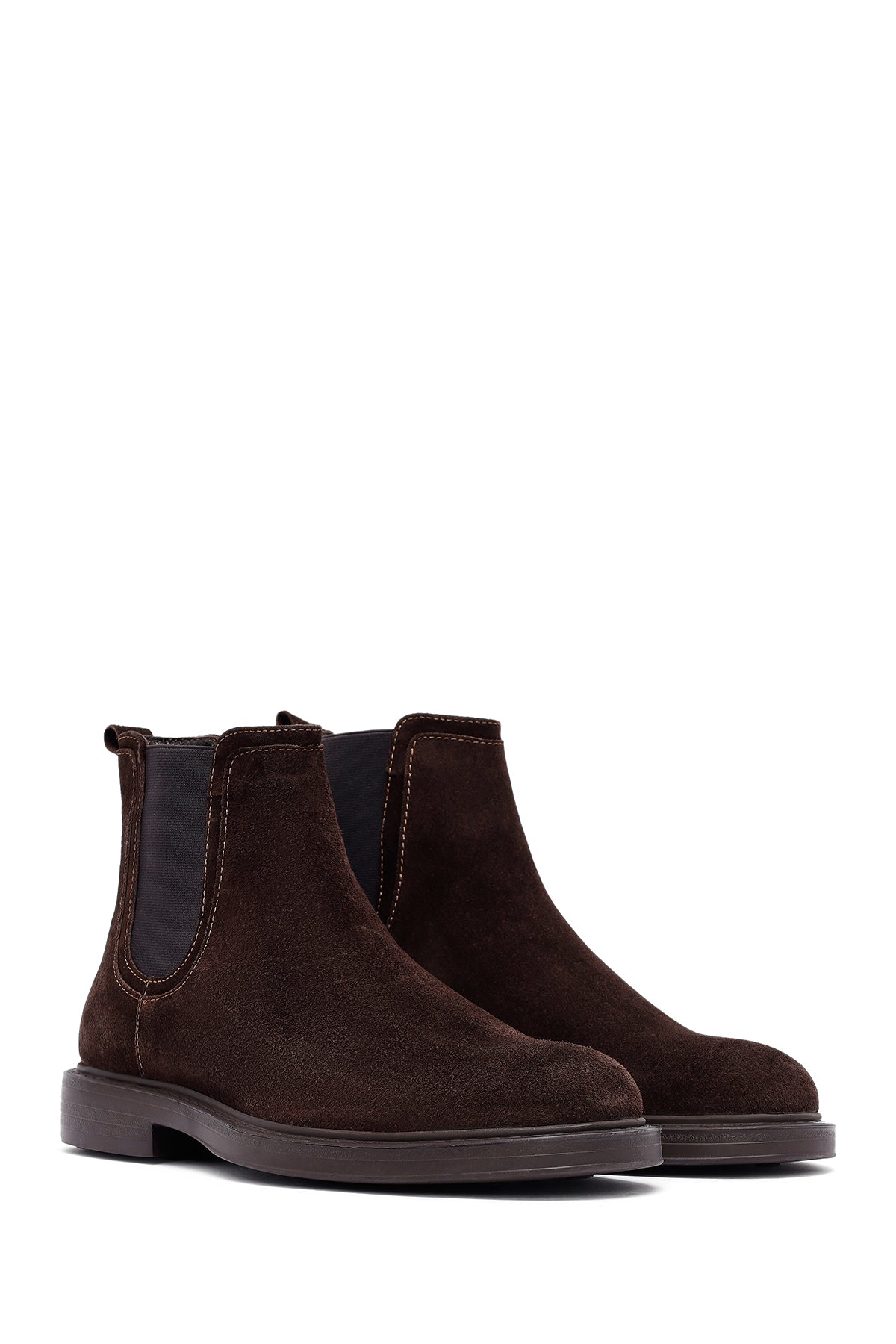 Erkek Kahverengi Süet Deri Chelsea Bot