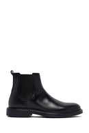 Male Black Leather Chelsea Boots | Derimod