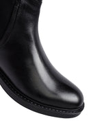 Male Black Leather Chelsea Boots | Derimod