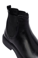 Male Black Leather Chelsea Boots | Derimod