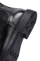 Male Black Leather Chelsea Boots | Derimod
