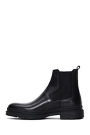 Male Black Leather Chelsea Boots | Derimod