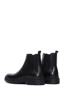 Male Black Leather Chelsea Boots | Derimod