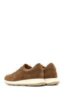 Men's Tan Lace-Up Suede Leather Sneaker | Derimod