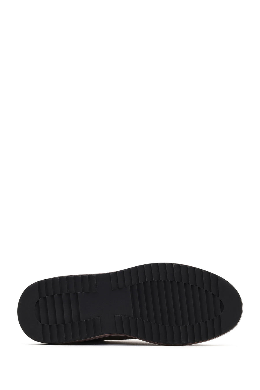Erkek Vizon Bağcıklı Kalın Tabanlı Süet Deri Sneaker