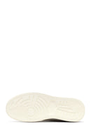 Erkek Beyaz Bağcıklı Kalın Tabanlı Deri Sneaker | Derimod