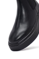 Men's Black Thick Sole Leather Chelsea Boots | Derimod