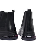 Men's Black Thick Sole Leather Chelsea Boots | Derimod