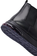 Men's Black Thick Sole Leather Chelsea Boots | Derimod