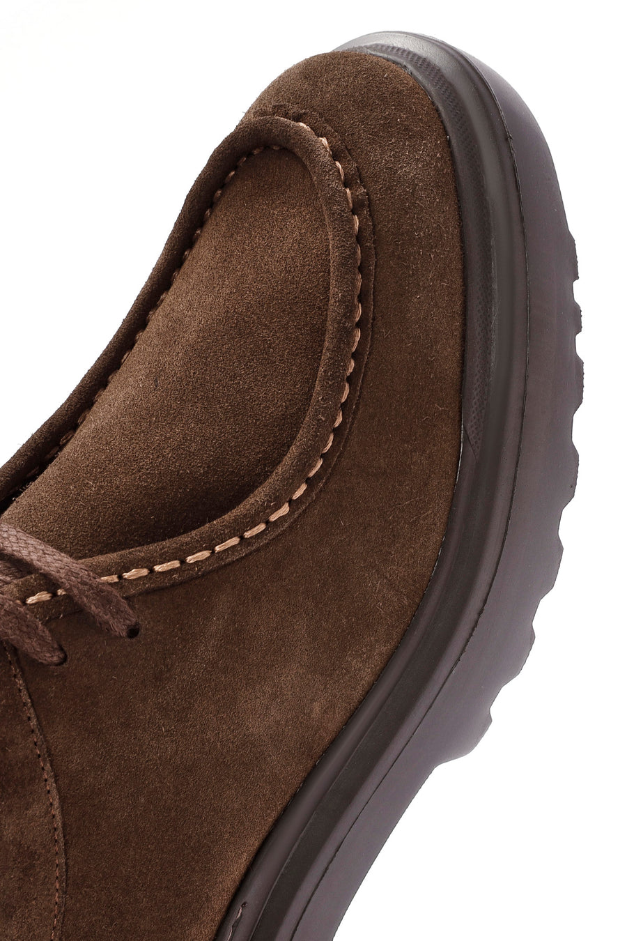 Men's Brown Lace-Up Suede Leather Casual Shoes