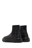Men's Black Thick-Soled Leather Chelsea Boot | Derimod