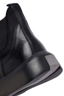 Erkek Siyah Kalın Tabanlı Deri Chelsea Bot | Derimod