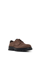 Erkek Kahverengi Bağcıklı Kalın Tabanlı Süet Deri Casual Ayakkabı | Derimod