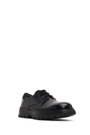 Erkek Siyah Bağcıklı Kalın Tabanlı Deri Casual Ayakkabı | Derimod