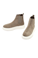 Erkek Bej Kalın Tabanlı Süet Deri Chelsea Bot | Derimod