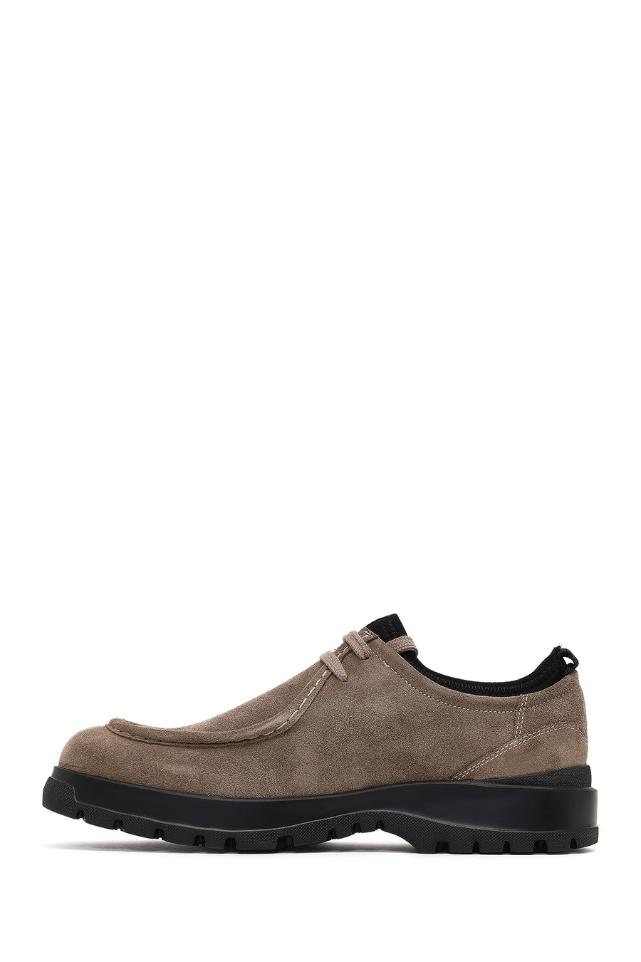 Men's Mink Lace-Up Thick-Soled Suede Leather Casual Shoes