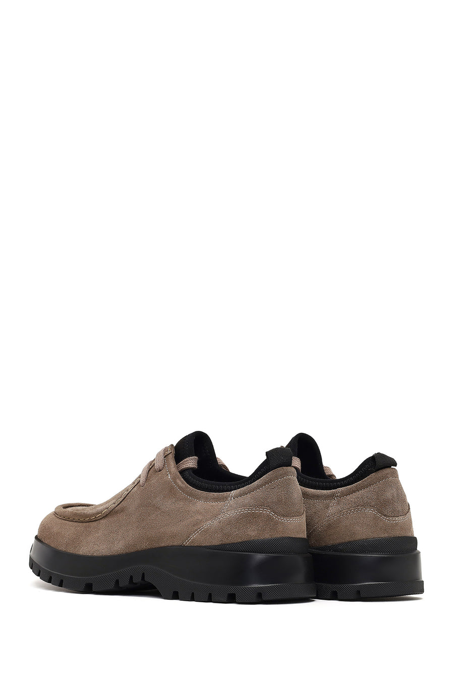Men's Mink Lace-Up Thick-Soled Suede Leather Casual Shoes