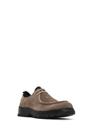 Erkek Vizon Bağcıklı Kalın Tabanlı Süet Deri Casual Ayakkabı | Derimod