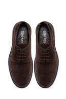 Erkek Kahverengi Bağcıklı Kalın Tabanlı Süet Deri Casual Ayakkabı | Derimod