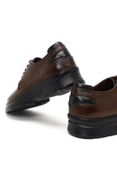 Erkek Kahverengi Bağcıklı Kalın Tabanlı Deri Casual Ayakkabı | Derimod