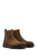 Men's Mink Suede Leather Chelsea Boots | Derimod