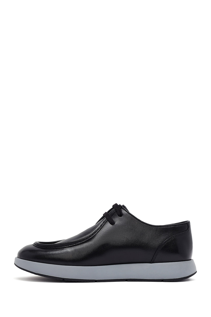 Men's Black Lace Up Leather Casual Shoes