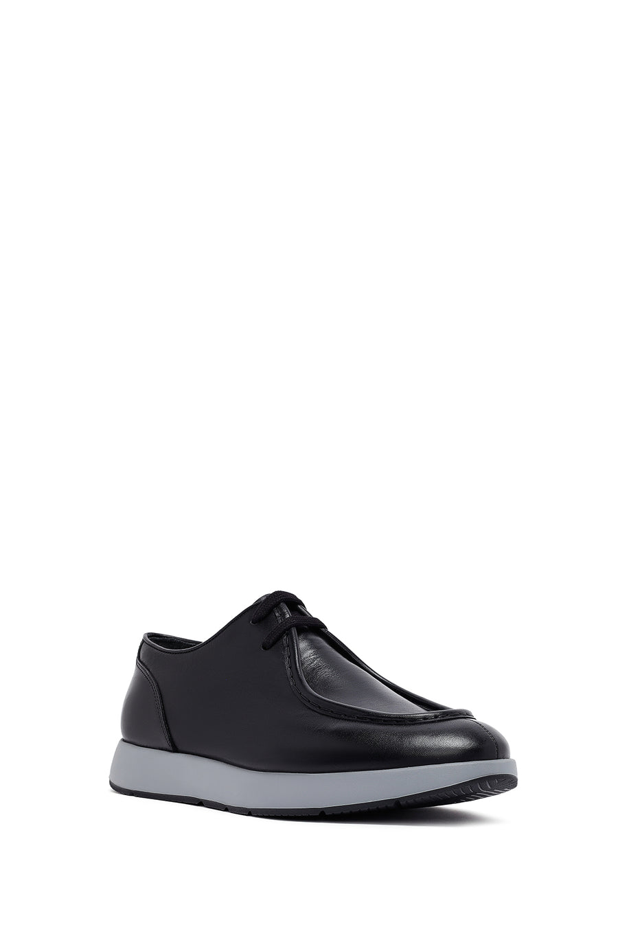 Men's Black Lace Up Leather Casual Shoes