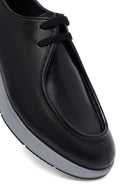 Men's Black Lace Up Leather Casual Shoes | Derimod