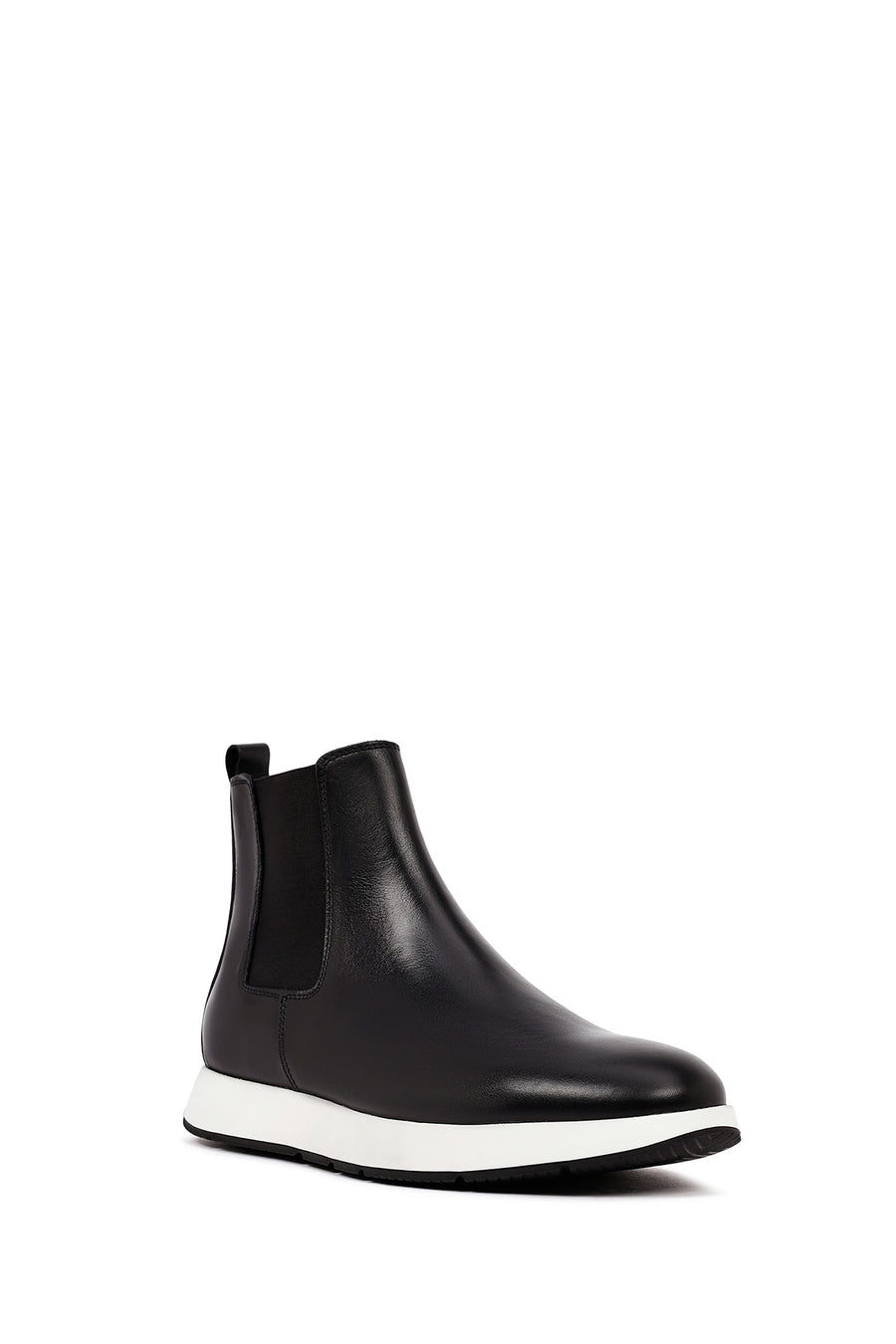 Men's Black Leather Chelsea Sport Boot