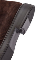 Men's Brown Lace-Up Suede Leather Boat | Derimod