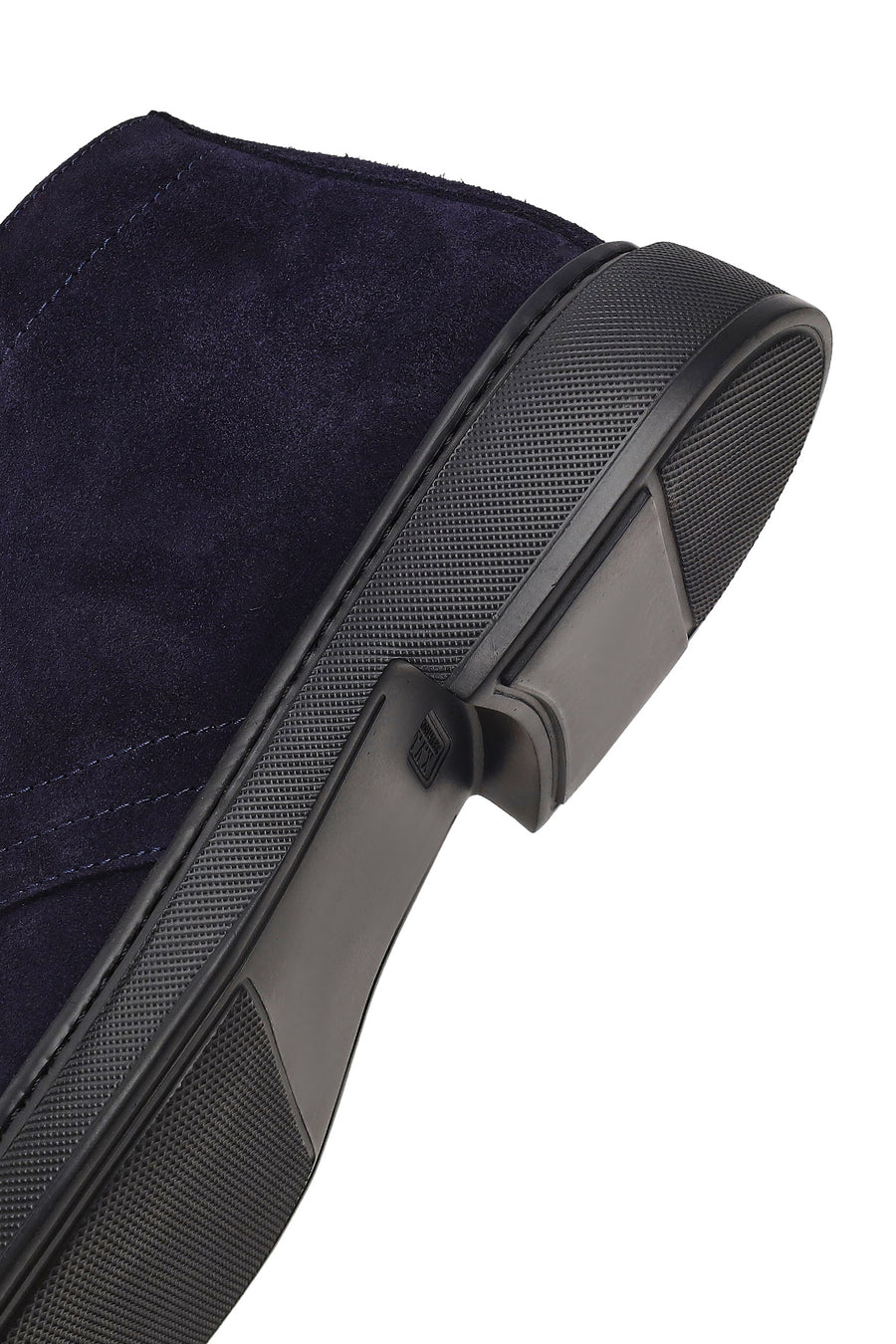 Men's Navy Blue Lace-Up Suede Leather Boot