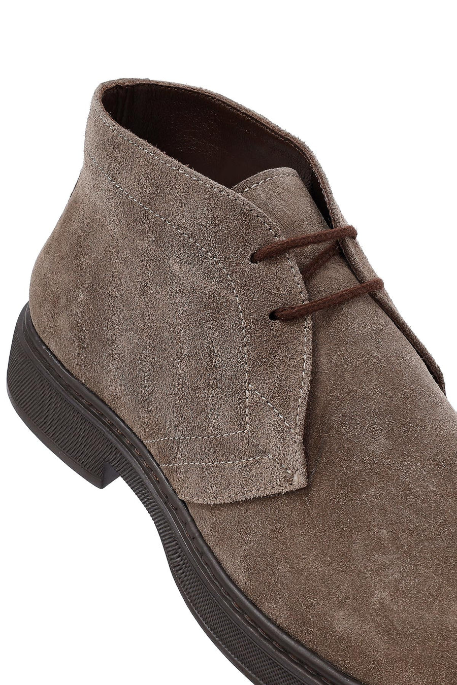 Men's Mink Lace-Up Suede Leather Boat
