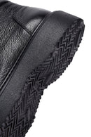 Erkek Siyah Bağcıklı Kalın Tabanlı Deri Bot | Derimod