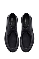 Male Black Leather Casual Shoes | Derimod