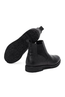 Erkek Siyah Deri Casual Chelsea Bot | Derimod