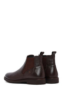 Male Brown Leather Casual Chelsea Boots | Derimod