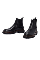 Men's Black Leather Chelsea Boot | Derimod