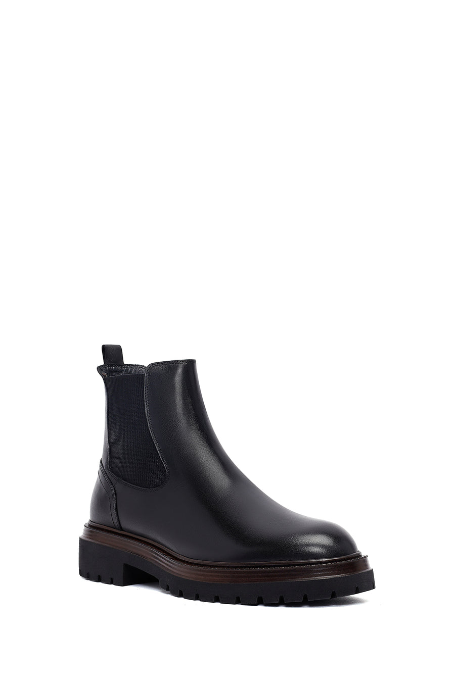 Men's Black Leather Chelsea Boot