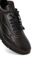 Erkek Kahverengi Bağcıklı Deri Casual Ayakkabı | Derimod